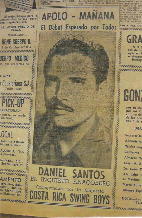 Debut teatro Apolo, 7 de septiembre de 1956.