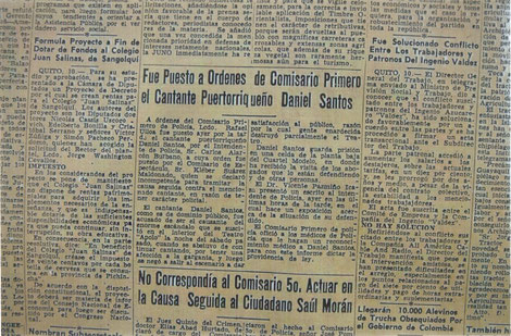 Daniel a órdenes del Comisario.