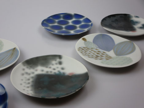 handmade plate with hand painted