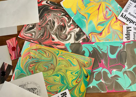 marmoriertes Papier
