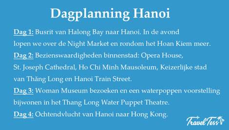 Dagplanning Hanoi