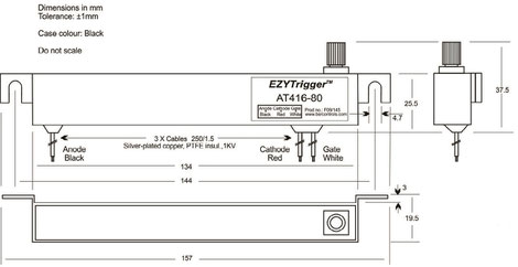 Das Thyristor AT416 Trigger Modul wurde für galvanisch getrennte Anwendungen konzipiert, bei denen Hochleistungs-Thyristoren optisch angesteuert und unter schwierigen Einsatzbedingungen, von einem Mikrocontroller angesteuert werden.