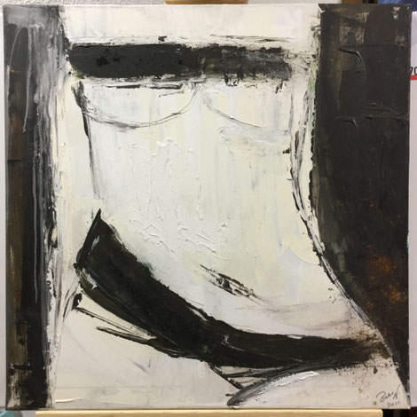 Acrylbild abstrakte Frau