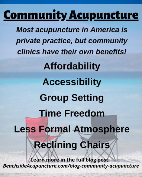 Community acupuncture benefits on the Beachside Blog