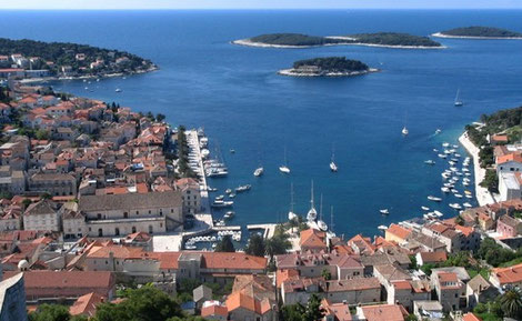 Hvar, die Stadt auf der gleichnamigen Insel Hvar