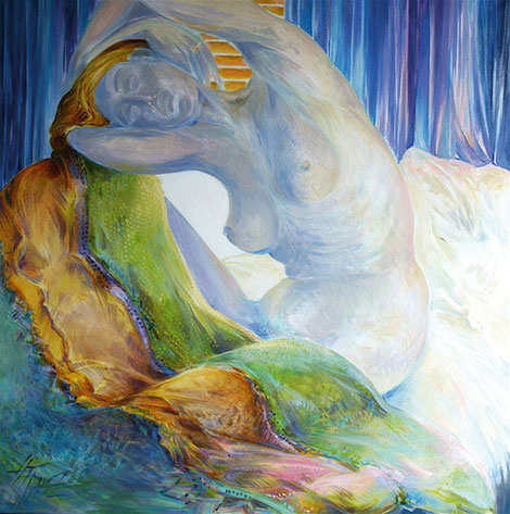 Der Morgen - Acryl - 100x100 - Heidemarie Franz©