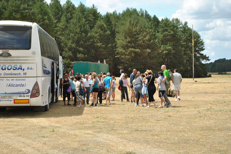 llegada padres a campamento