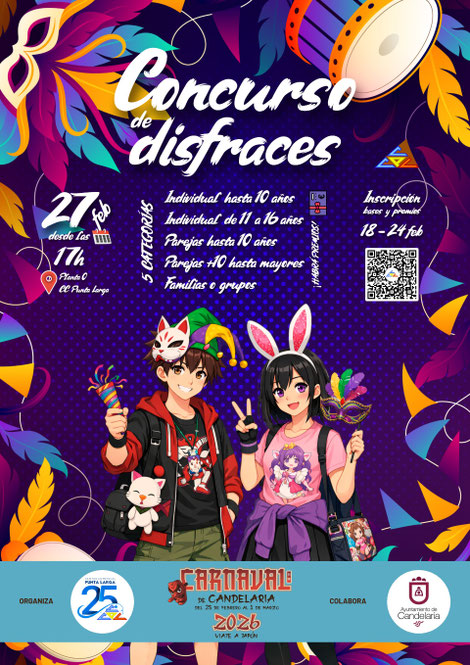 Concurso de disfraces en el Centro Comercial Punta Larga - Carnaval Otaku de Candelaria