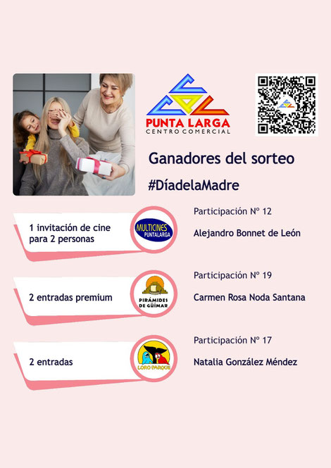 Resultados del Sorteo del Día de la Madre 2024 en CC Punta Larga: Consulta a los ganadores