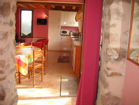 vue sur séjour salon cuisine rez de chaussée