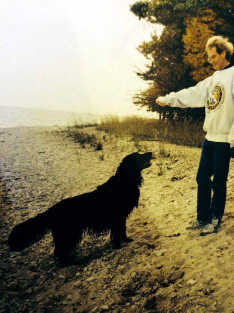 Raphael with his dog. Courtesy of Gregg Rosen