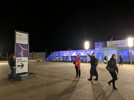 Grimaldi Forum Monaco am Abend nach der Eröffnungsfeier zu IOCprev2017