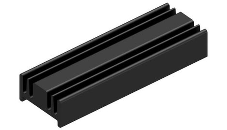 SK-95 アルミ押出小型ヒートシンク W12.6mm x H6.5mm