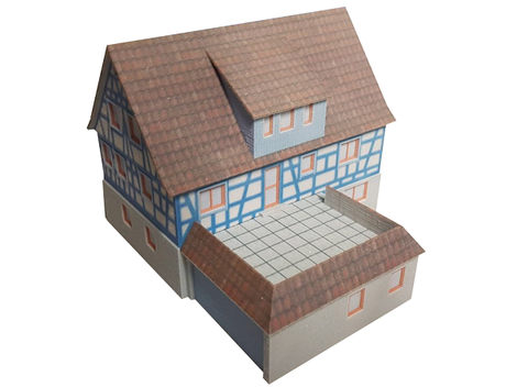 3D-Druck altes Fachwerkhaus