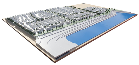 stadtmodell-miniaturmodell-neubausiedlung