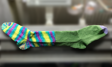 Doppelsocke, Twin Socks, Kunst-auf-Wolle
