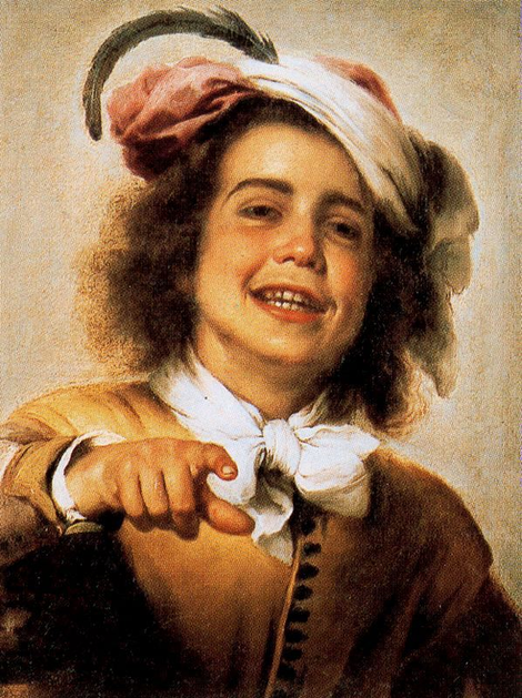 El joven gallero de Murillo,1660. Tema anecdótico de un joven riendo señalando en actitud desenfadada al espectador.Intenso naturalismo, expresividad y originalidad,representa a un pícaro frecuente en la literatura espeñola del Siglo de Oro.