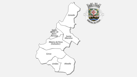 Freguesias do concelho de  Ribeira de Pena antes da reforma administrativa de 2013
