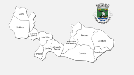 Freguesias do concelho de Peso da Régua antes da reforma administrativa de 2013