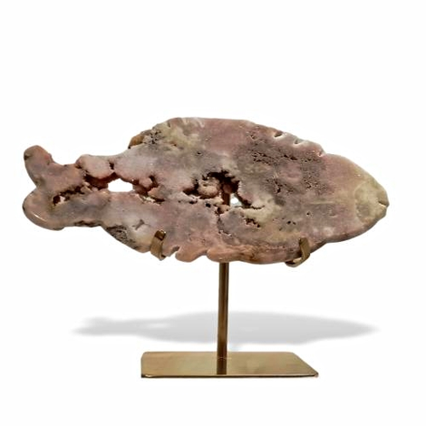 Fisch-Figur aus seltenem Pink Amethyst