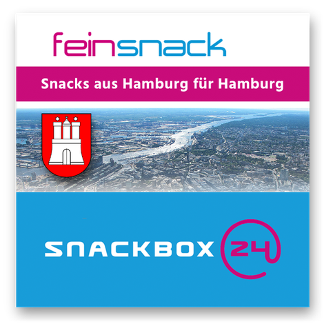 Grafik: Snacks aus Hamburg für Hamburg - Büro Snack Support für die Hansestadt Hamburg und für ganz Deutschland