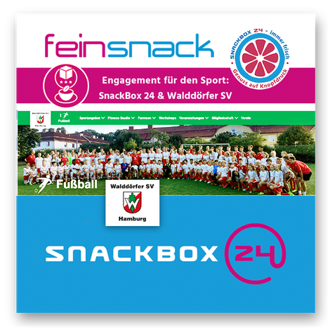 Grafik: SnackBox24 Sponsoring – Unterstützung des Walddörfer SV Hamburg durch Vending-Experten