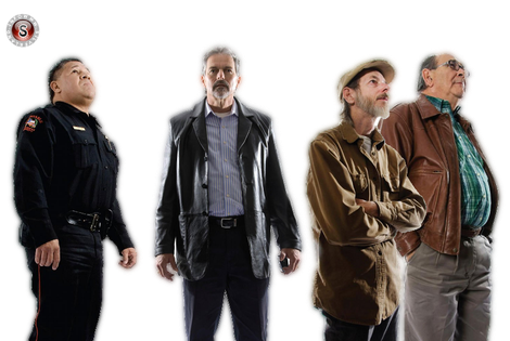 Alcuni testimoni, da sinistra a destra Lee Roy Gaitan - Steven Allen - James Huse - Mac McKinnon