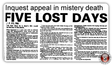 Uno dei tanti articoli dell'epoca datato 4 July 1980