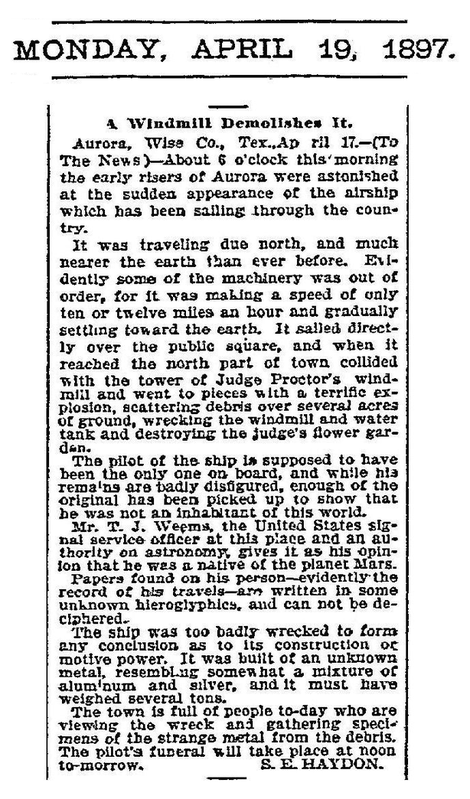 Articolo del Dallas Morning News scritto dal reporter SE Haydon.