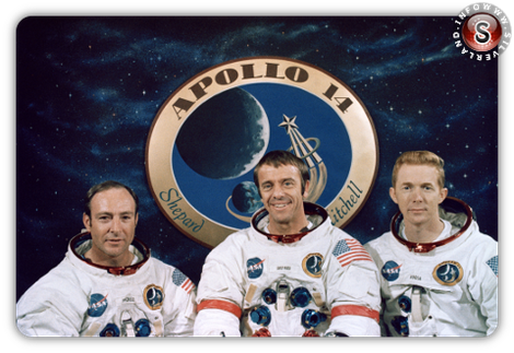 Apollo 14 Edgar Dean Mitchell - Alan Shepard - Stuart Roosa