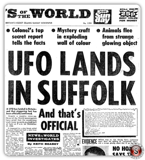 UFO lands in Suffolk