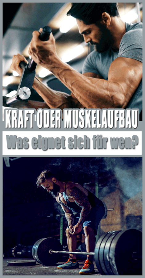 Kraft oder Muskeln aufbauen?