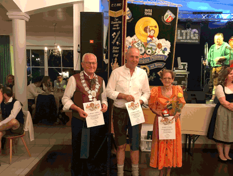 Gau-Schützenkönig Auflage 2022 Josef Meitinger und 2. platzierter Peter Harlander sen.