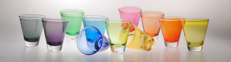 Glaskunst von Eric Lindgren, Becher "Conique"