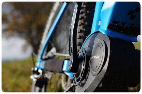 Bosch Performance Line e-MTB Motor mit kleinerem Kettenblatt