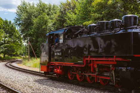 Steam train Eymoutiers