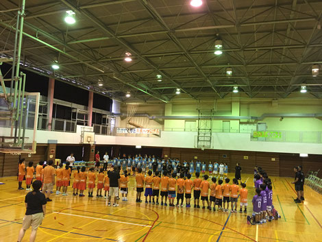 宮前ミニバスと馬込ミニバスの挨拶
