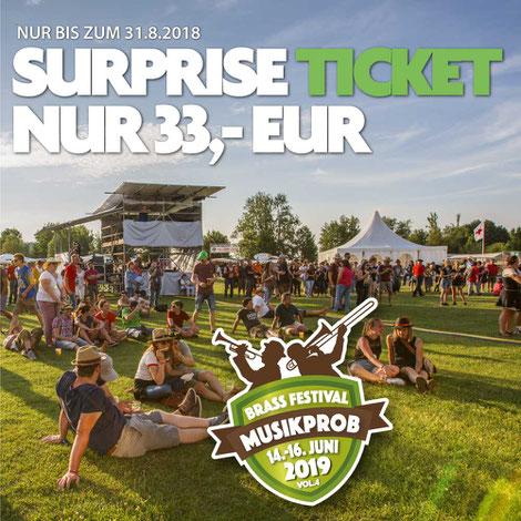 SURPRISE TICKET Musikprob Brass-festival 2018 für 33 EUR