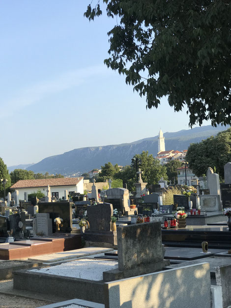Friedhof in Novi Vinodolski, Kroatien