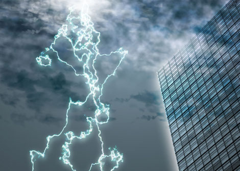 落雷の画像