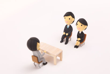 面接をしている画像
