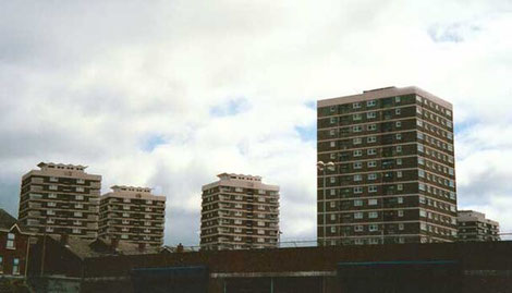 New Lodge tower blocks, Belfast.