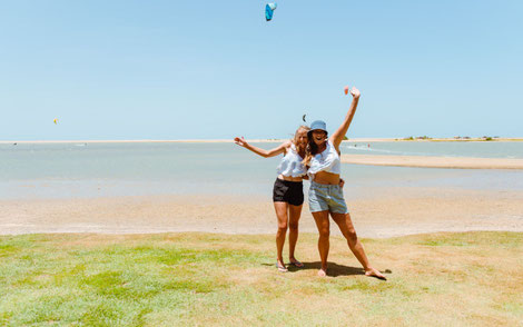 Colombia: kiteboarding in amazing flat water lagoons just with girls. Perfect and safe holiday in Latin America!