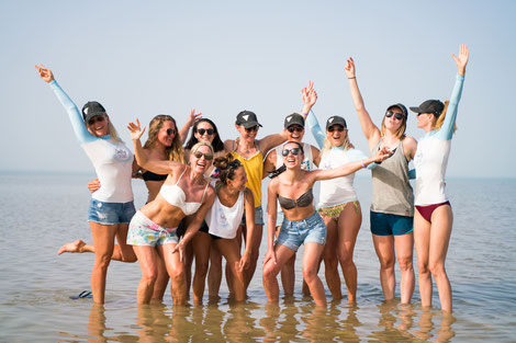 Female Empowerment Retreat and Kite Camp with kiteboarding, yoga, vegan food and daily workouts. 