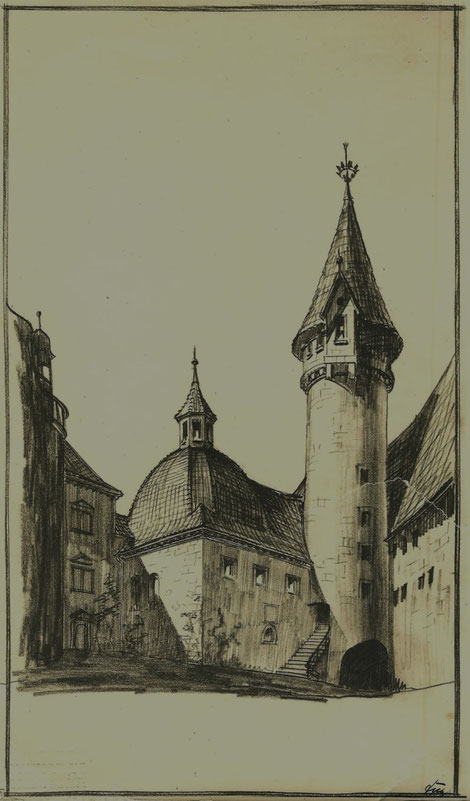 Abb. 18 Cajus Dürfeld, Plan zum Bau der Burgkapelle auf der Veste Heldburg vom 14. Mai 1941 
