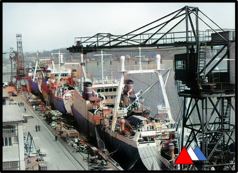 VEB Volkswerft Stralsund Farbabzug collectie auteur.
