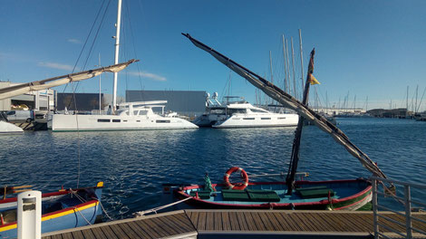 Marche randos canetoises à Canet en Roussillon , tour du port, le baladoir vers Canet sud le 06 mars 2018 