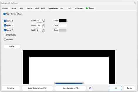 Screenshot der FastStone Photo Resizer Applikation, Dr. Ralph Oehlmann, Oehlmann-Photography