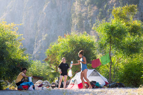 Campsite in the Butterfly valley