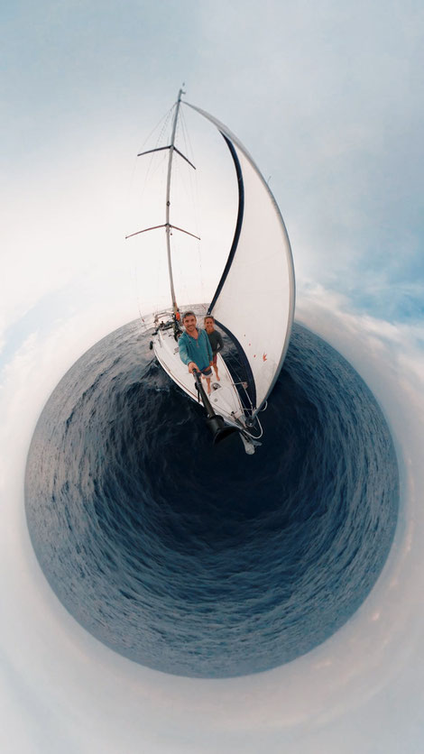 Bastian and Viviane on Soners Sailing Boat